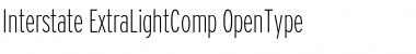 Interstate ExtraLight Comp Font