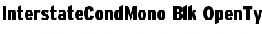 Interstate Cond Mono - Blk Font
