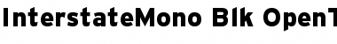 Interstate Mono - Blk Font