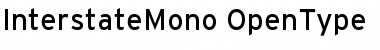 Interstate Mono Regular Font