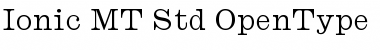 Download Ionic MT Std Font