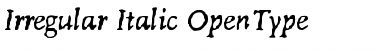 Irregular Italic Font