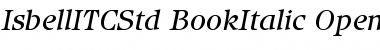 Isbell ITC Std Book Italic Font