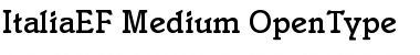 ItaliaEF-Medium Font