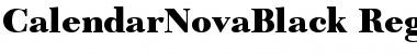 CalendarNovaBlack Font