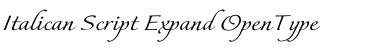 Italican Script Expand Font