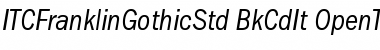 Download ITC Franklin Gothic Std Font