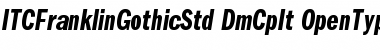 ITC Franklin Gothic Std Demi Compressed Italic Font