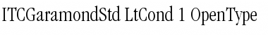 ITC Garamond Std Light Condensed Font