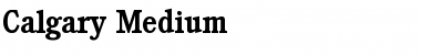 Calgary-Medium Regular Font