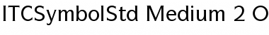ITC Symbol Std Medium Font