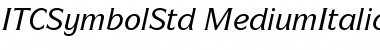 ITC Symbol Std Medium Italic Font