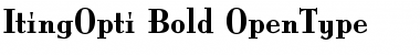 ItingOpti Bold Font