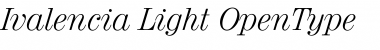 Ivalencia Light Font