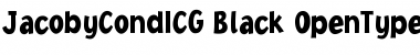 JacobyCondICG Black Font