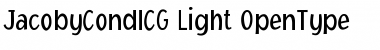 JacobyCondICG Light Font