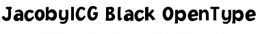 JacobyICG Black Font