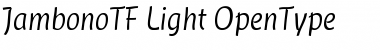 JambonoTF-Light Font