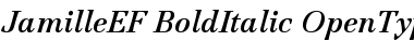 JamilleEF-BoldItalic Regular Font