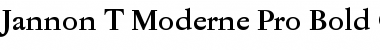 Jannon T Moderne Pro Bold Font