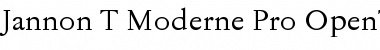 Jannon T Moderne Pro Regular Font