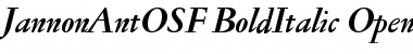 Jannon Ant OSF Bold Italic