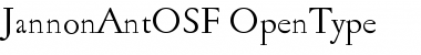 Jannon Ant OSF Regular Font