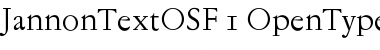 Jannon Text OSF Font