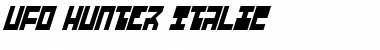 Download UFO Hunter Italic Font