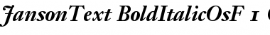 Janson Text 76 Bold Italic Oldstyle Figures