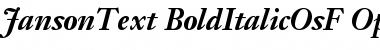 Janson Text 76 Bold Italic OsF