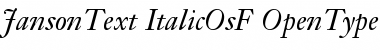 Janson Text 56 Italic OsF