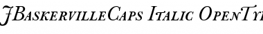 J Baskerville Caps Italic Font