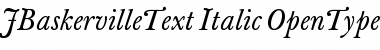 J Baskerville Text Italic Font