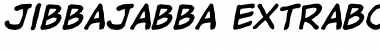 jibbajabba ExtraBold Italic