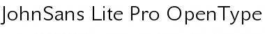 JohnSans Lite Pro Font