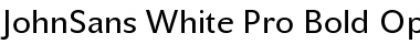 JohnSans White Pro Bold Font