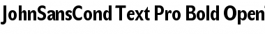 JohnSansCond Text Pro Bold