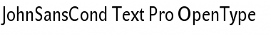 JohnSansCond Text Pro Regular