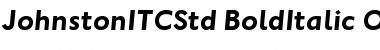 Johnston ITC Std Font