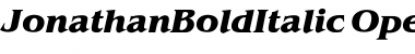 JonathanBoldItalic Font