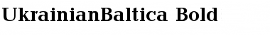 UkrainianBaltica Bold Font