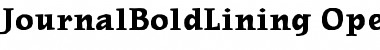 JournalBoldLining Font