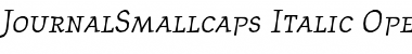 JournalSmallcaps RomanItalic Font