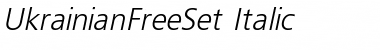 UkrainianFreeSet Italic Font