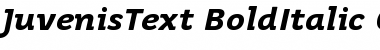Juvenis Text Bold Italic Font