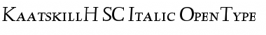 KaatskillH-SC-Italic Font