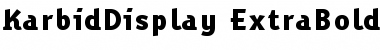 Download KarbidDisplay Font