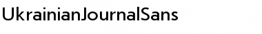 UkrainianJournalSans Regular Font