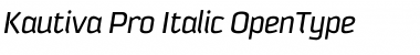 Kautiva Pro Italic Font